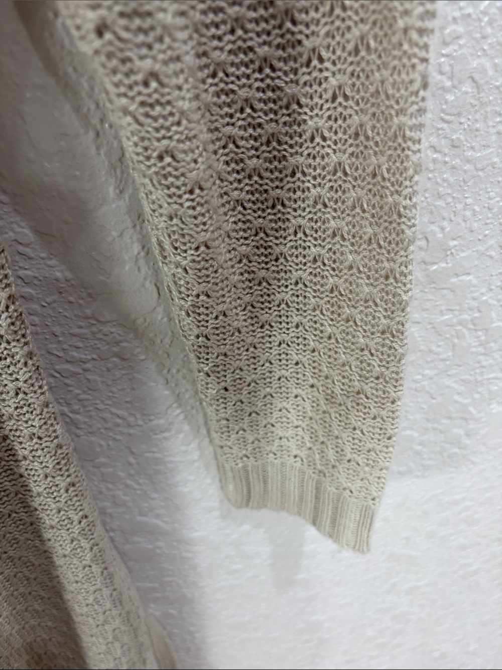 It’s Our Time,Size M,Women’s Cream Openfront Knit Cardigan Sweater - Picture 7 of 15